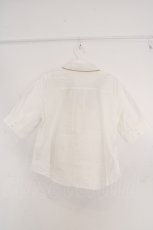 画像3: F i.n.t / クロッカス刺繍ヨーク切替シャツ F オフシロ O-26-06-23-1006-CA-BL-OW-OS (3)