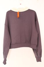 画像3: Fi.n.t / ロゴ刺繍ハーフジップスウェット F ネイビー O-26-06-23-1063-CA-TO-OW-OS (3)