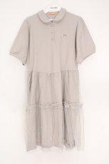 画像1: Fi.n.t / チュールドッキングポロワンピース F グレー O-26-06-23-1066-CA-OP-OW-OS (1)