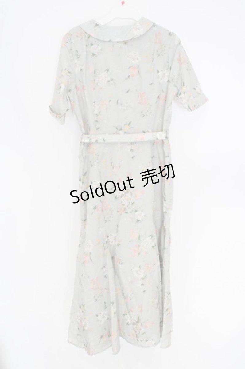 画像3: an another angelus / アートタッチ花柄変形開衿ワンピース F ミント O-26-06-23-1001-CA-OP-OW-OS (3)