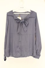 画像1: an another angelus / オフショル開衿ボウタイブラウス F ブルー O-26-06-23-1011-CA-BL-OW-OS (1)