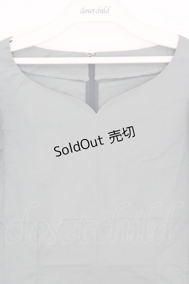 画像2: an another angelus / タックボリュームスリーブプルオーバーブラウス F ブルーグリーン O-26-06-23-1013-CA-BL-OW-OS (2)