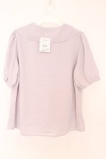 画像3: Fi.n.t / ミニブーケ刺繍カットワーク半袖ブラウス F ラベンダー O-26-06-23-1029-CA-BL-OW-OS (3)