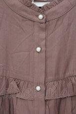 画像2: axes femme POETIQUE / サテンフリルブラウス M ピンク O-26-06-23-067-AX-BL-OW-OS (2)