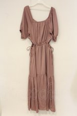 画像3: axes femme POETIQUE / パフ袖ウエストカットワンピース M ピンク O-26-06-23-007-AX-OP-OW-OS (3)
