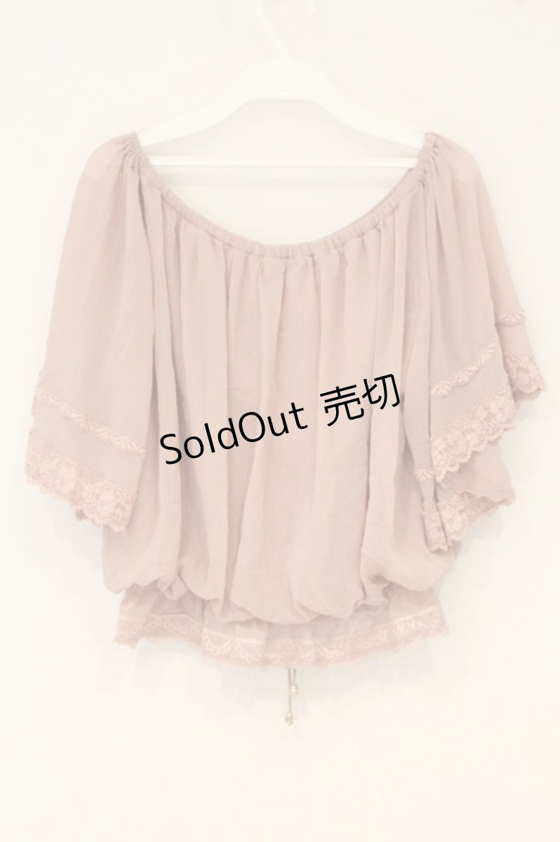 画像3: axes femme POETIQUE / オフショルブラウジングプルオーバー M ピンク O-26-06-23-072-AX-TO-OW-OS (3)