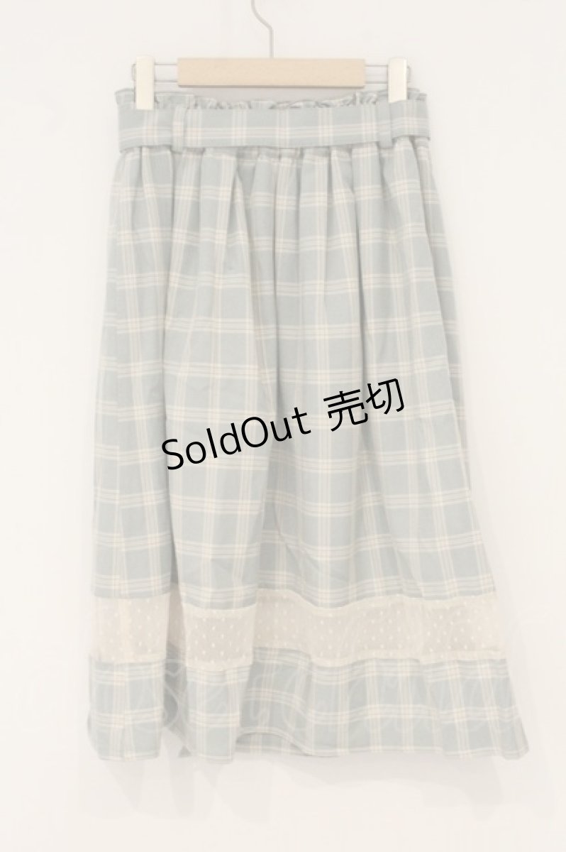 画像3: axes femme POETIQUE / スリットデザインチェックスカート M グリーン O-26-06-23-073-AX-SK-OW-OS (3)
