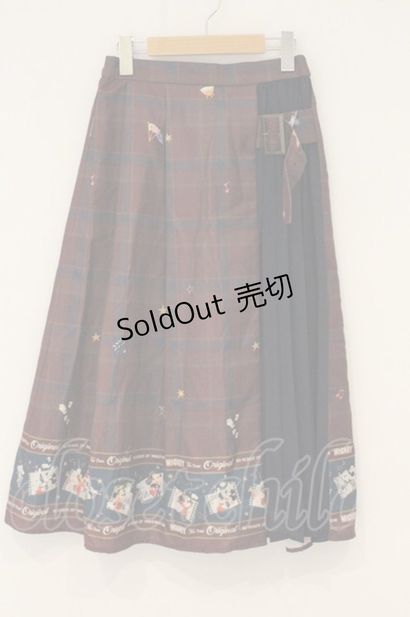 画像1: axes femme / ミッキーマウス/スカート M ワイン O-26-06-23-075-AX-SK-OW-OS (1)