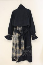 画像4: axes femme POETIQUE / バイカラーアシメロングコート M ネイビー O-26-06-23-008-AX-JA-OW-OS (4)