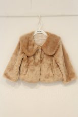 画像1: axes femme / フェイクファーショートジャケット M オレンジ系 O-26-06-23-009-AX-JA-OW-OS (1)
