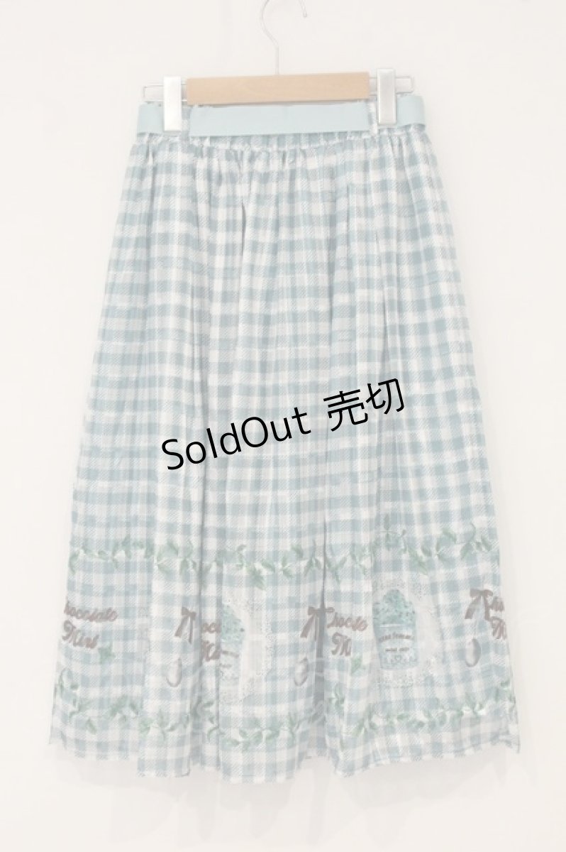 画像3: axes femme / チョコミントプリントスカート F ミント O-26-06-23-010-AX-SK-OW-OS (3)