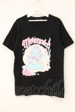 画像1: LISTEN FLAVOR / おめかしマーメイド半袖Tシャツ  ブラック O-26-06-23-100-PU-TS-IG-OS (1)