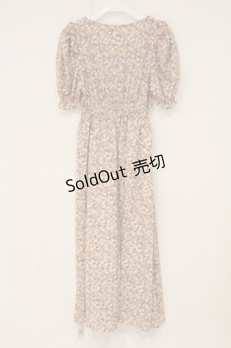 画像3: axes femme POETIQUE / スクウェアネック花柄ワンピース M ピンク O-26-06-23-011-AX-OP-OW-OS (3)