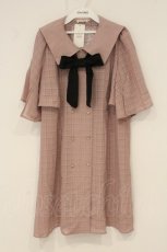 画像1: axes femme / リボン付セーラー襟ワンピース M ピンク O-26-06-23-015-AX-OP-OW-OS (1)