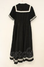 画像3: axes femme POETIQUE / フィッシュテールセーラーワンピース M クロ O-26-06-23-017-AX-OP-OW-OS (3)
