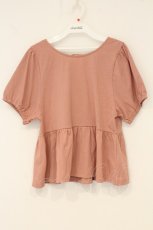 画像1: axes femme POETIQUE / バックレースアップカットプルオーバー M ピンク O-26-06-23-022-AX-TO-OW-OS (1)