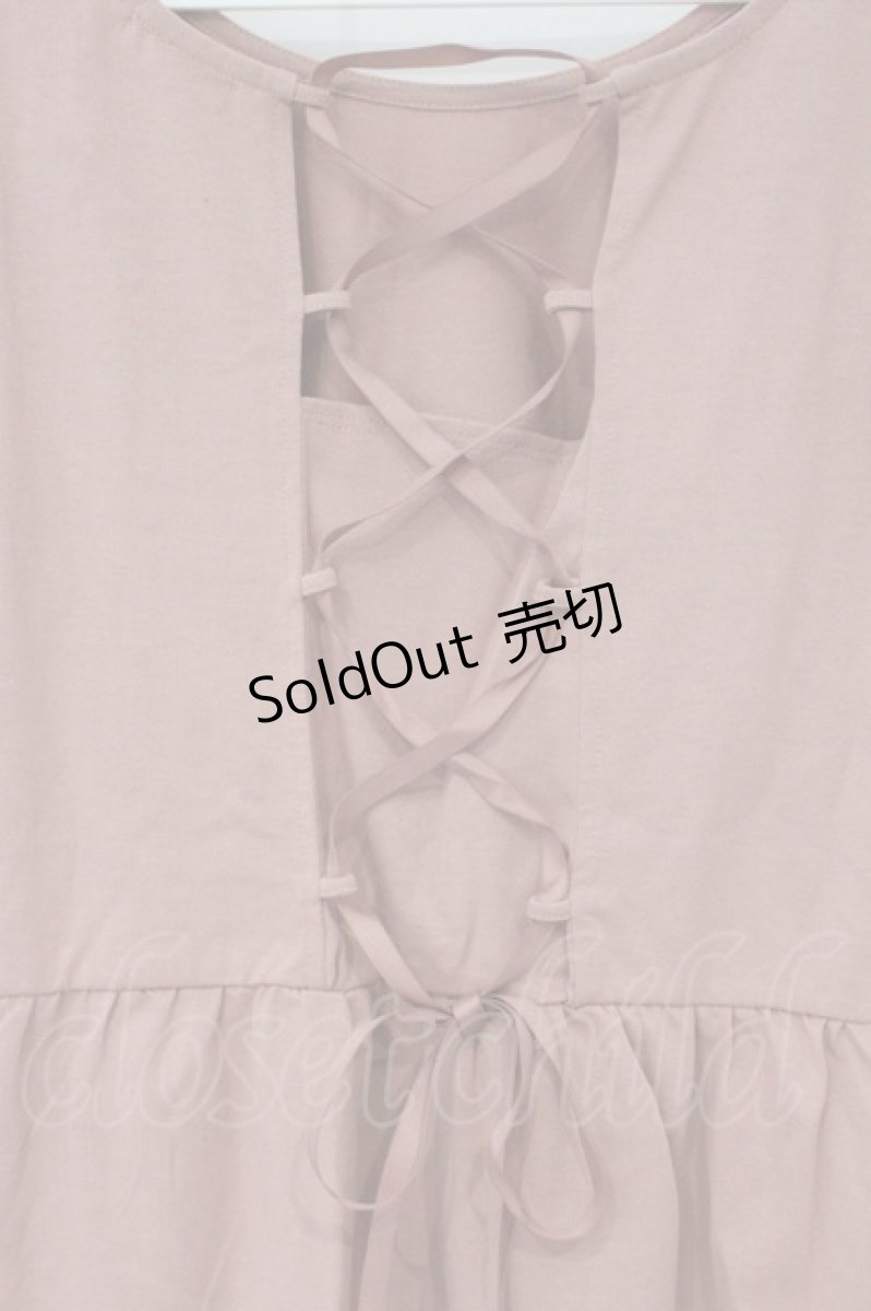 画像3: axes femme POETIQUE / バックレースアップカットプルオーバー M ピンク O-26-06-23-022-AX-TO-OW-OS (3)