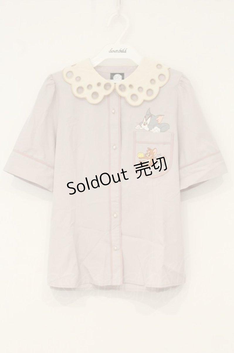 画像1: axes femme POETIQUE / トムとジェリーブラウス M ピンク O-26-06-23-026-AX-BL-OW-OS (1)