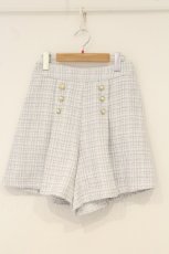画像1: axes femme POETIQUE / 連釦モールツィードキュロット M サックス O-26-06-23-029-AX-PA-OW-OS (1)