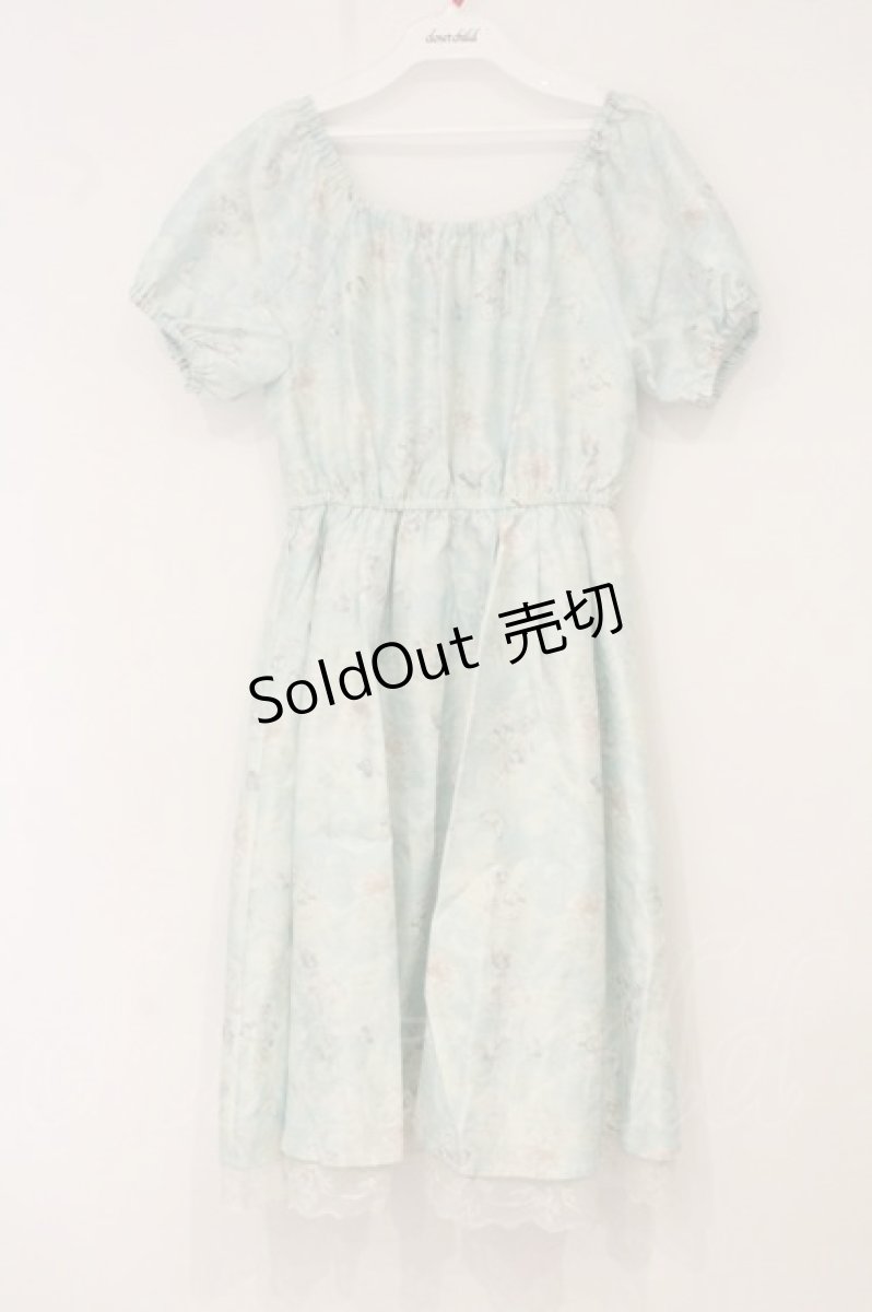 画像1: axes femme POETIQUE / ピクトリアルプリントワンピース M グリーン O-26-06-23-030-AX-OP-OW-ZI (1)