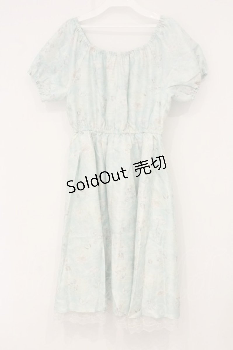 画像3: axes femme POETIQUE / ピクトリアルプリントワンピース M グリーン O-26-06-23-030-AX-OP-OW-ZI (3)