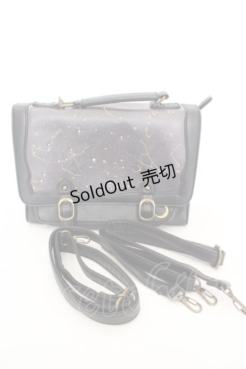 画像3: axes femme POETIQUE / 星座サッチェルBAG  パープル×クロ O-26-06-24-004-AX-BG-OW-OS (3)