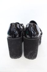 画像3: DearMyLove / ビット厚底ローファー 25.0cm クロ O-26-06-24-011-GO-SH-OW-OS (3)