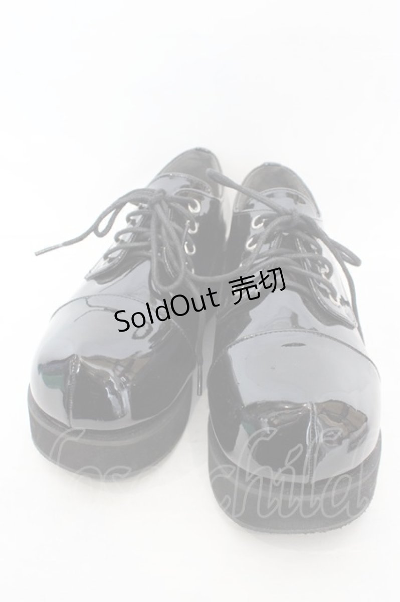 画像1: DearMyLove / おでこパンプス 25.0cm クロ O-26-06-24-012-GO-SH-OW-ZT-K002 (1)