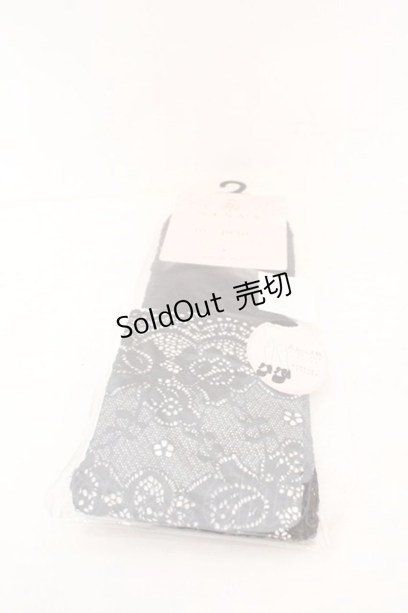 画像1: m petit by misako / ECAMHSNIレースレーシー 23-25cm クロ O-26-06-24-034-LO-ZA-OW-OS (1)