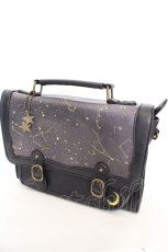 画像1: axes femme POETIQUE / 星座サッチェルBAG  パープル×クロ O-26-06-24-004-AX-BG-OW-OS (1)