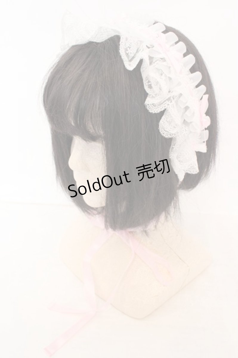 画像1: Princess Flower Garden / KRS＊ヘッドドレス  シロ×ピンク O-26-06-24-052-LO-AC-OW-OS (1)