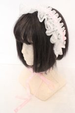 画像1: Princess Flower Garden / KRS＊ヘッドドレス  シロ×ピンク O-26-06-24-052-LO-AC-OW-OS (1)