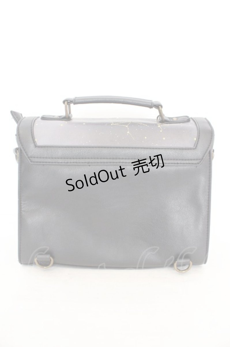 画像2: axes femme POETIQUE / 星座サッチェルBAG  パープル×クロ O-26-06-24-004-AX-BG-OW-OS (2)
