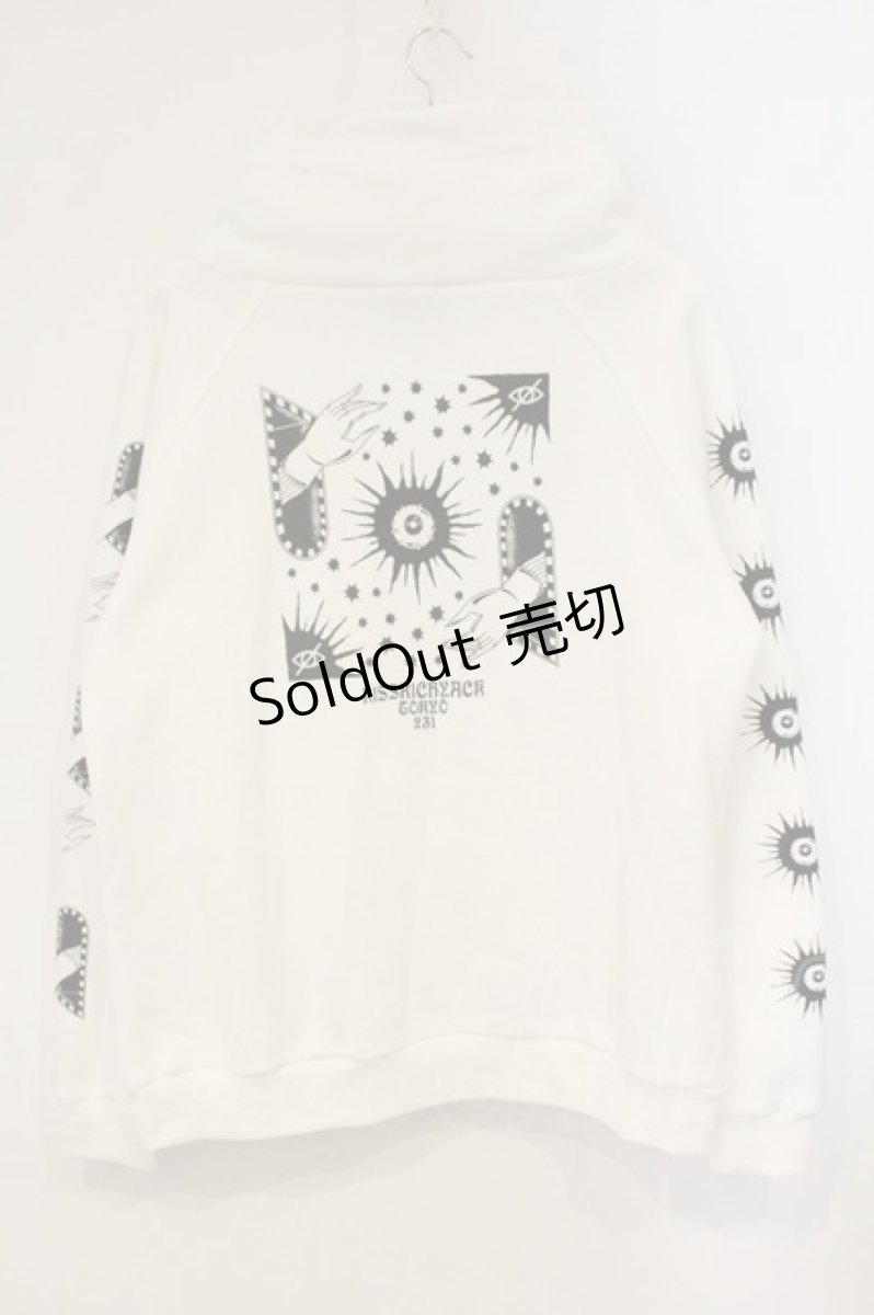 画像3: KRY CLOTHING / 「UENO2022」 インフードボリュームネック BIGパーカー  ホワイト O-26-06-25-003-PU-TO-IG-OS (3)