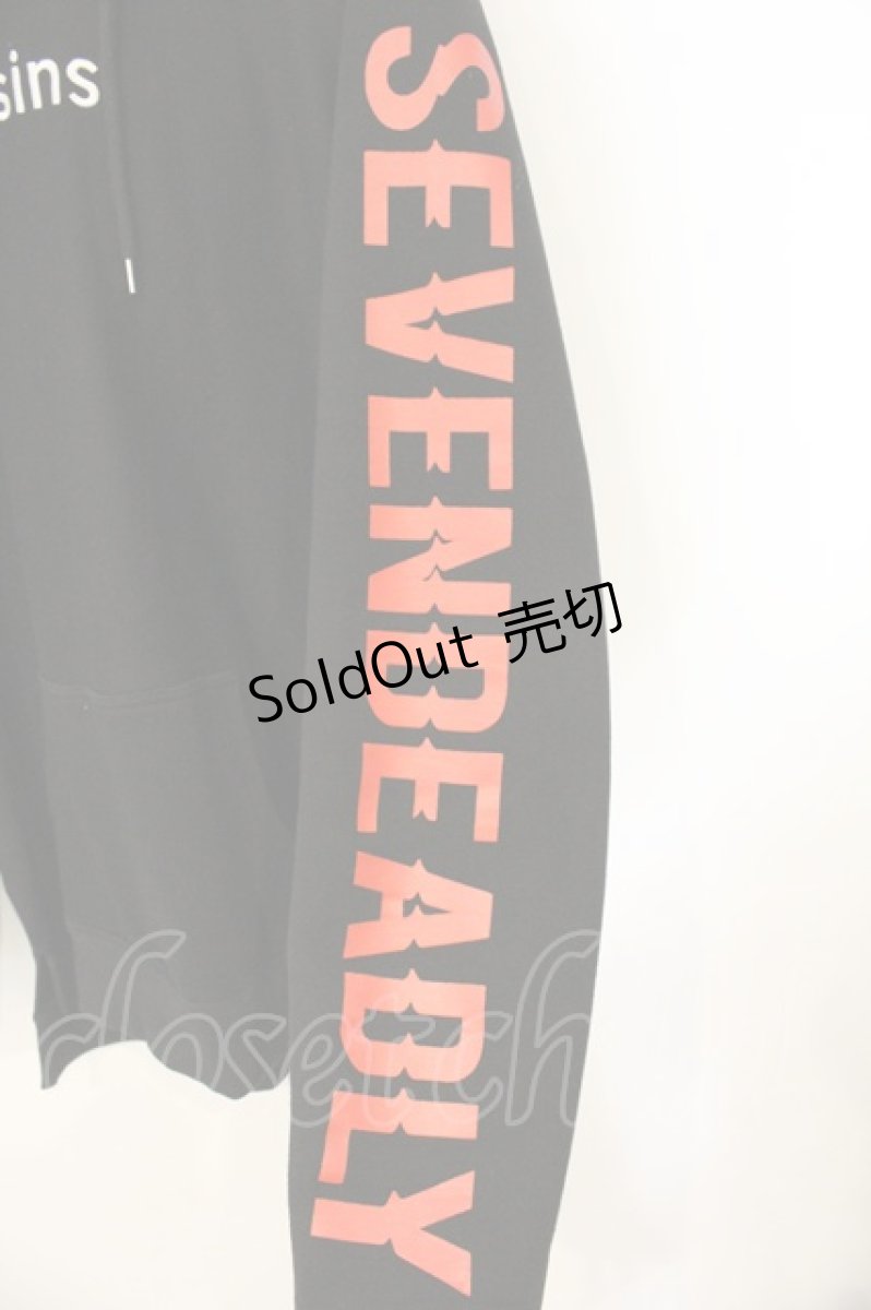 画像2: KRY CLOTHING / SEVEN DEADLY SINS 裏起毛スウェット  ブラック O-26-06-25-005-PU-TO-IG-OS (2)