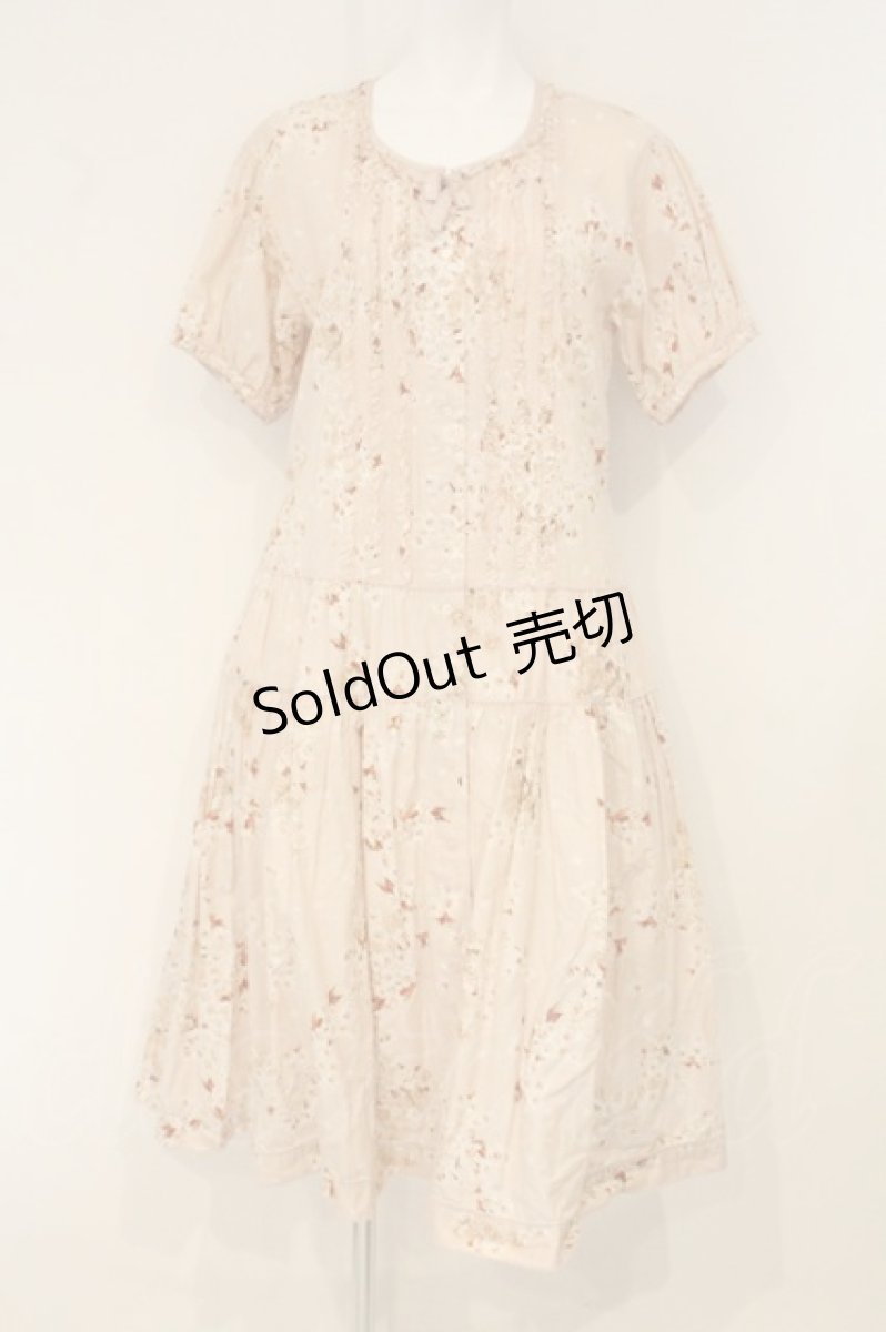 画像1: PINK HOUSE / Cherry Blossom プリントワンピース  ピンク O-26-06-25-041-LO-OP-IG-OS (1)