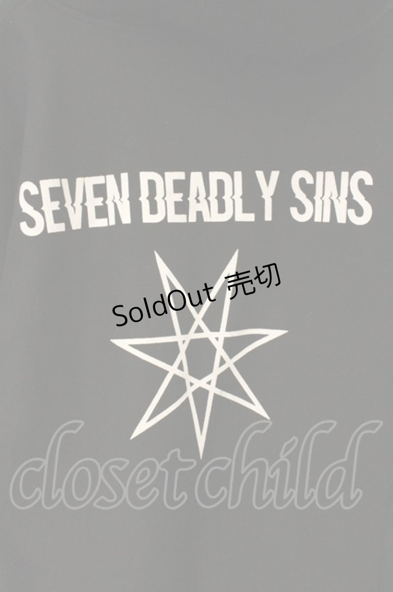 画像4: KRY CLOTHING / SEVEN DEADLY SINS 裏起毛スウェット  ブラック O-26-06-25-005-PU-TO-IG-OS (4)
