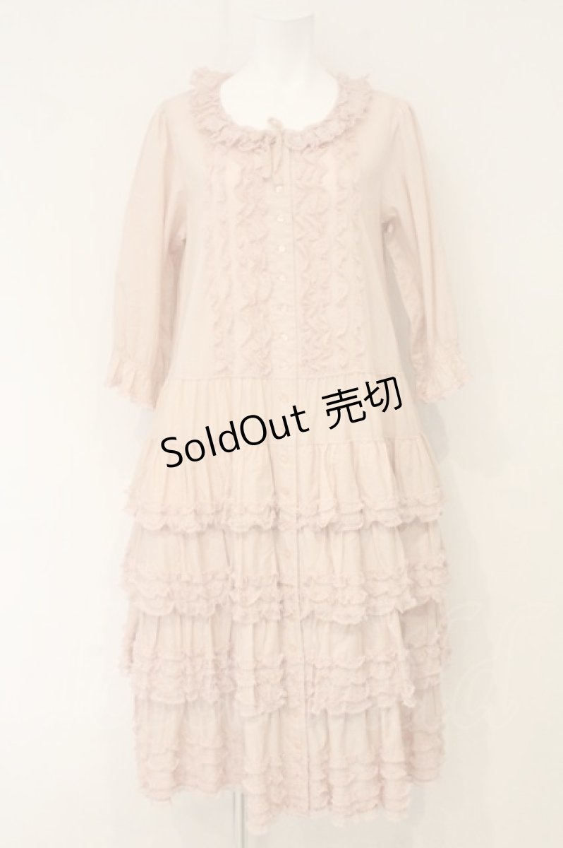 画像1: PINK HOUSE / チュールレースフリルワンピース  ピンク O-26-06-25-051-LO-OP-IG-OS (1)