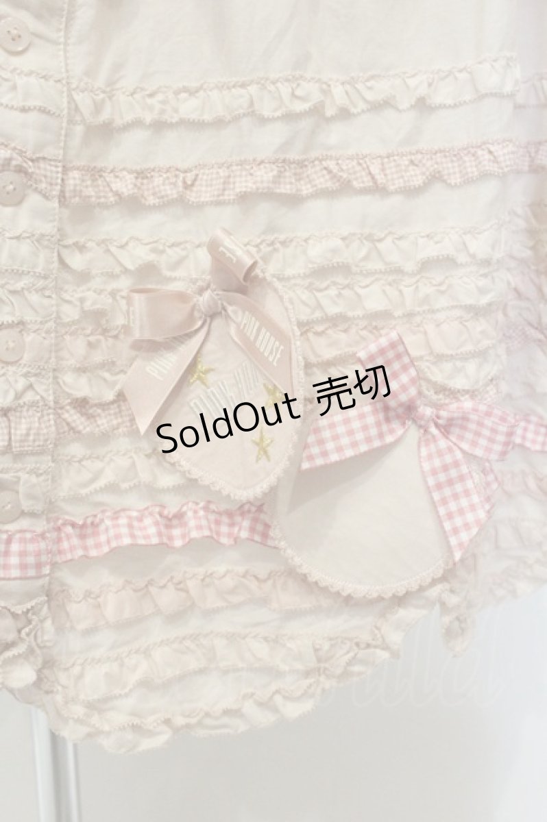 画像3: PINK HOUSE / オーナメントワッペンつきローンスカート  ピンク O-26-06-25-057-LO-SK-IG-OS (3)