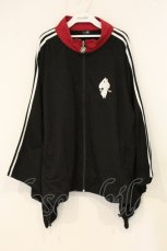 画像1: NieR Clothing / 着物袖ジャージ風デザインZIP OUTER F ブラック O-26-06-25-009-PU-TO-OW-OS (1)