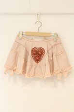 画像1: PINK HOUSE / ハートモチーフカフェエプロン  ピンク O-26-06-25-071-LO-SK-IG-OS (1)
