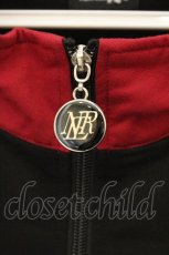 画像2: NieR Clothing / 着物袖ジャージ風デザインZIP OUTER F ブラック O-26-06-25-009-PU-TO-OW-OS (2)