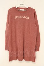 画像1: INGEBORG / 【完全予約販売】ロゴニットチュニック 3(9号) ピンク O-26-06-25-072-LO-TO-IG-OS (1)