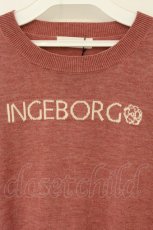 画像2: INGEBORG / 【完全予約販売】ロゴニットチュニック 3(9号) ピンク O-26-06-25-072-LO-TO-IG-OS (2)