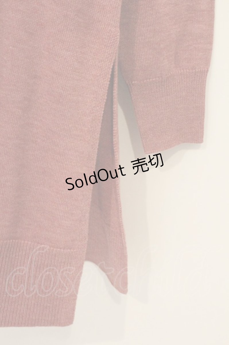 画像3: INGEBORG / 【完全予約販売】ロゴニットチュニック 3(9号) ピンク O-26-06-25-072-LO-TO-IG-OS (3)