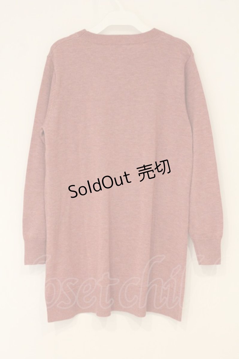 画像4: INGEBORG / 【完全予約販売】ロゴニットチュニック 3(9号) ピンク O-26-06-25-072-LO-TO-IG-OS (4)