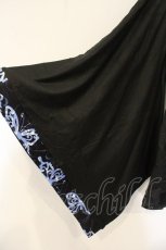 画像3: NieR Clothing / 内側フリース着物風袖UNISEX ZIP OUTER【BUTTERFLY】　パーカー  ブラック O-26-06-25-011-PU-TO-OW-OS (3)