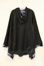 画像4: NieR Clothing / 内側フリース着物風袖UNISEX ZIP OUTER【BUTTERFLY】　パーカー  ブラック O-26-06-25-011-PU-TO-OW-OS (4)