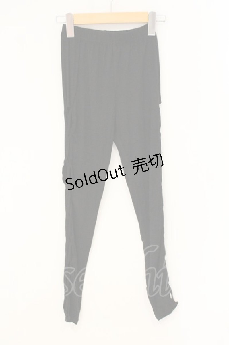 画像1: KRY CLOTHING / KURINUKI５ レースアップレギンス  ブラック O-26-06-25-002-PU-PA-IG-OS (1)