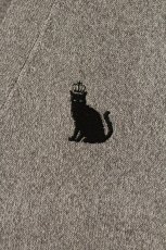 画像2: MIHO MATSUDA / 猫刺繍カーディガン  グレー O-26-06-25-019-GO-TO-OW-OS (2)
